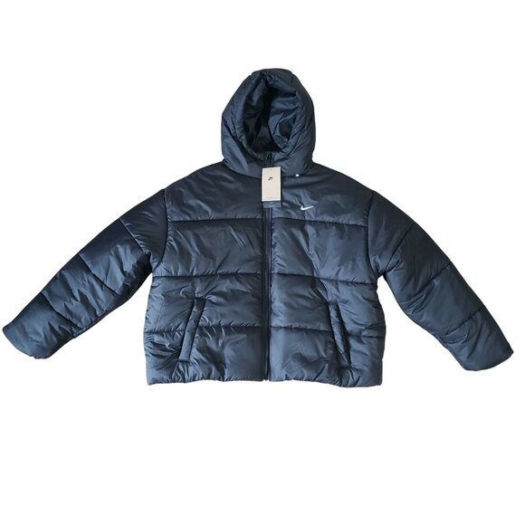 NWT Nike Classic Puffer Women's Therma-FIT Loose Hooded Jacket Size XXL Winter - Picture 1 of 7